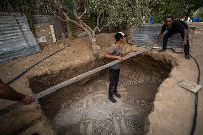 Palestinian farmer discovers rare ancient treasure in Gaza