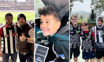 Skyrocketing airfares mean diehard Collingwood fans make pilgrimage to SCG, any way they can