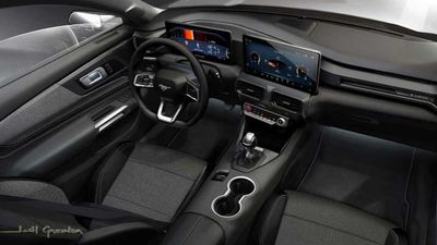 2024 Ford Mustang Base Interior Revealed With Tablet-Like Screens