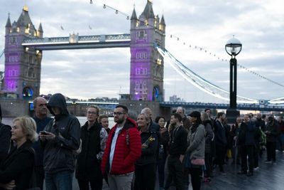 People barred from joining queue to view Queen's casket for SIX HOURS after capacity hit
