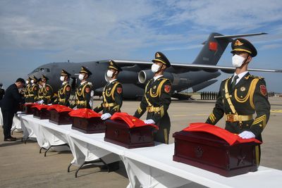 S Korea returns remains of Chinese soldiers killed in Korean War