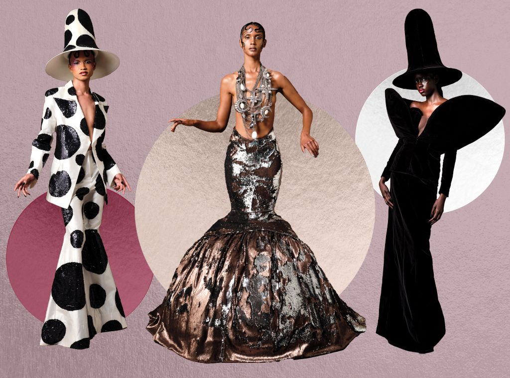 Harris Reed Collection Items Harris Reed serves up outsized silhouettes and…