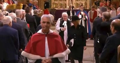 Queen Camilla praised for graceful reaction after slipping exiting cathedral