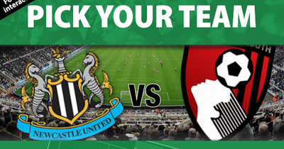 Choose your Newcastle United XI for Premier League clash vs Bournemouth