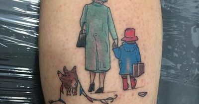 Scots dad mocked for 'rubbish' tribute tattoo of Queen and Paddington Bear
