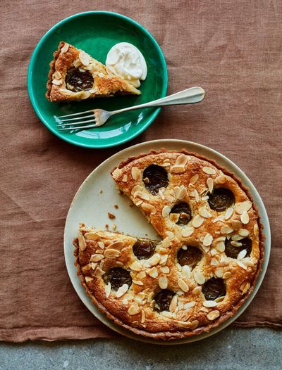 Ravneet Gill’s greengage and almond tart recipe