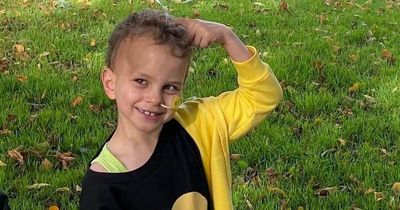 Brave boy with brain cancer takes on charity run during treatment
