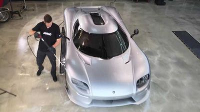 Watch Koenigsegg CC850 Get Its First Wash And Detailing