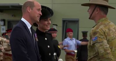 William and Kate tell Commonwealth troops how 'strange' it is to go from Jubilee to funeral