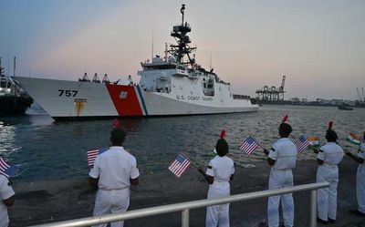 U.S. Coast Guard ship arrives in Chennai