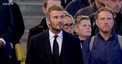 David Beckham pays respects to Queen after 12-hour wait to reach Westminster Hall