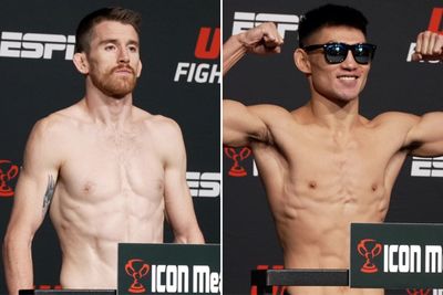 UFC Fight Night 210 weigh-ins video: Cory Sandhagen, Song Yadong drama-free on scale for main event