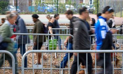 This queue is surely a UK record breaker