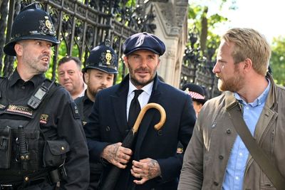 David Beckham reveals mistake he made when going to see Queen’s coffin