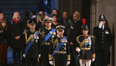 King Charles III, siblings stand vigil; the wait to see queen’s coffin hits 24 hours for the public