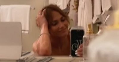 Jennifer Lopez makes a splash on Parisian honeymoon as she poses naked in the bath