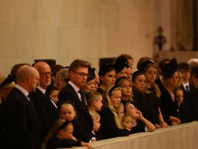 Queen Elizabeth II’s great-grandchildren make appearance for vigil at Westminster Hall