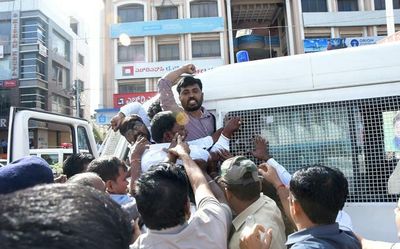 Black flags waved at Chief Minister Bommai in Kalaburagi