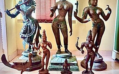 Seven high-value antique idols seized from handicrafts shop in Villupuram