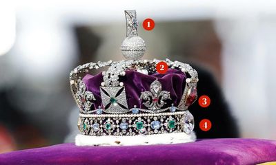 Story of a crown: sapphire, pearls, ruby and diamond all tell a tale