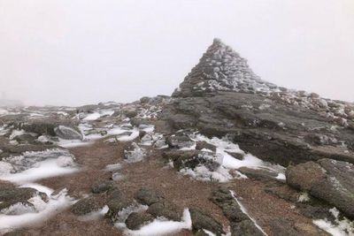 First snow fall on the high Cairngorms this season