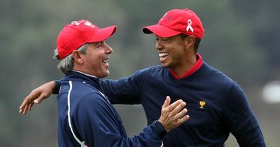 Tiger Woods was left reeling after Fred Couples played elaborate prank on him
