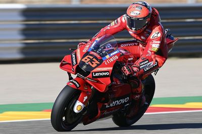 MotoGP Aragon GP: Bagnaia snatches pole, Marquez 13th for comeback race