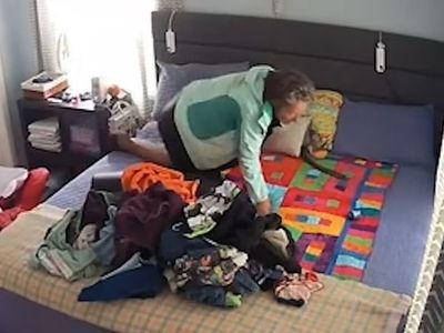 Video shows mother finding homeless person in child’s bed