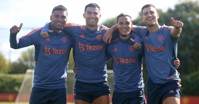 Antony moment with Cristiano Ronaldo and three more things spotted in Manchester United training