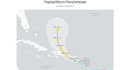 Tropical Storm Fiona prompts hurricane warning for Puerto Rico, fears of flooding
