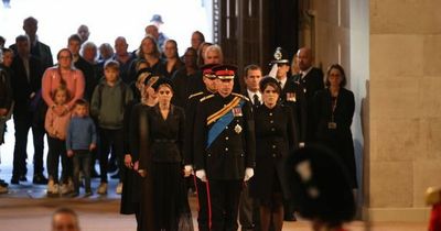 Prince Harry dons military uniform as he joins William at emotional Queen's coffin vigil