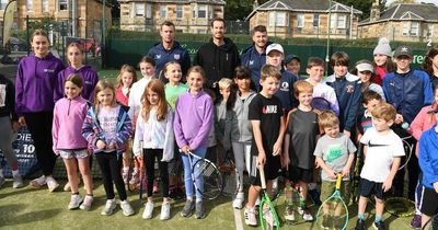 Andy Murray stuns Rutherglen Tennis Club kids as he drops in for surprise visit