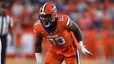 Syracuse DT Caleb Okechukwu gets a THICC-SIX touchdown against Purdue