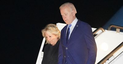 US President Joe Biden arrives in UK with wife Jill to attend the Queen's funeral