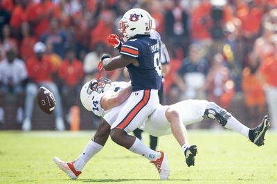 Auburn’s Owen Pappoe delivers hit of the year on Penn State QB Sean Clifford