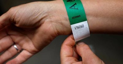 Wristbands from lying in state queue withdrawn from online sale