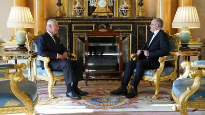 Anthony Albanese meets King Charles at Buckingham Palace while in London to honour the Queen