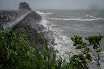 Thousands in shelters as 'dangerous' typhoon hits Japan