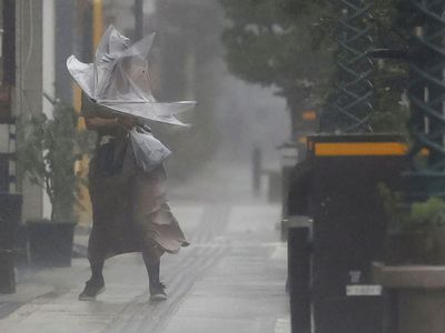 Thousands have been evacuated as a powerful typhoon hits southern Japan