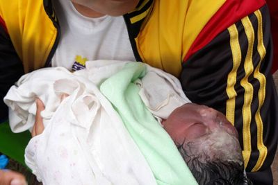 Abandoned baby girl rescued in Kalasin