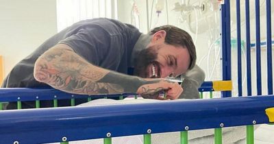 Geordie Shore's Aaron Chalmers says it's 'been a tough few days' as baby boy is back in hospital