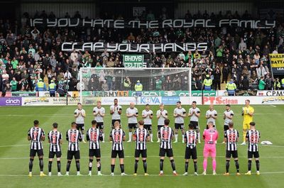 Celtic fans chant through minute’s applause in memory of the Queen at St Mirren