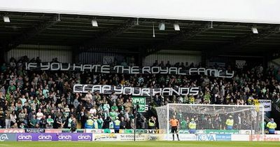 Celtic fans display anti-monarchy banner and chant during minute's applause as Sky Sports apologise
