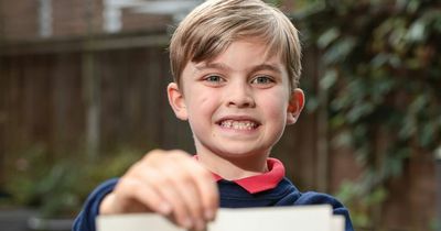 Boy, 9, receives card from the Queen sent out by Palace on the day she died