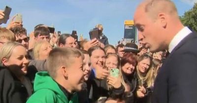 Prince William delivers brilliant response to young Man Utd fan waiting to see the Queen