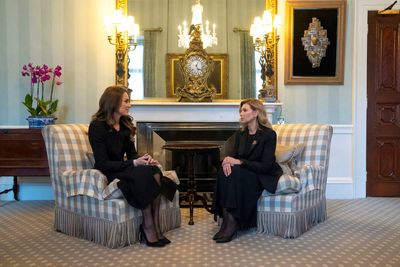 UK's Princess of Wales meets Ukraine's first lady at Buckingham Palace