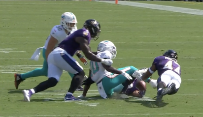 Ravens’ Marcus Williams made absurd pick while lying on his back and NFL fans were amazed
