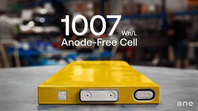 ONE Reveals High Energy Dense Anode-Free Battery Cell: 1,007 Wh/L