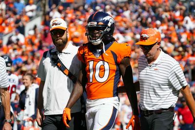 Broncos WR Jerry Jeudy injured vs. Texans