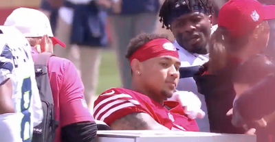 The Seahawks showed great sportsmanship before Trey Lance was carted off with a leg injury